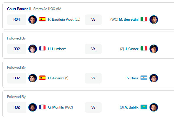 atp montecarlo partidos martes7 abril 2026