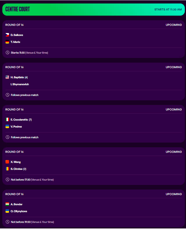 wta rouen partidos jueves16 abril 2026